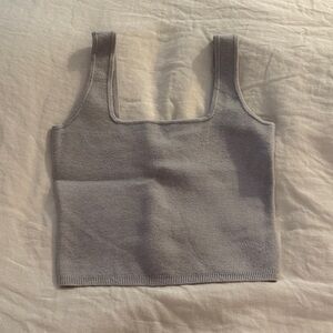 Abercrombie Gray Knit Tank Top